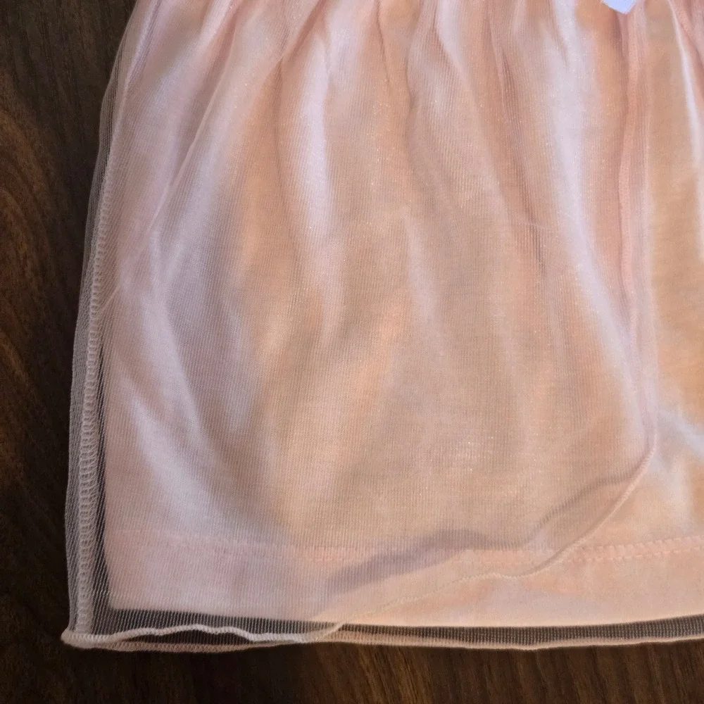 Carters Baby Girl Pink Polka Dot Tulle Sleepwear Nightgown 24 Months NWT